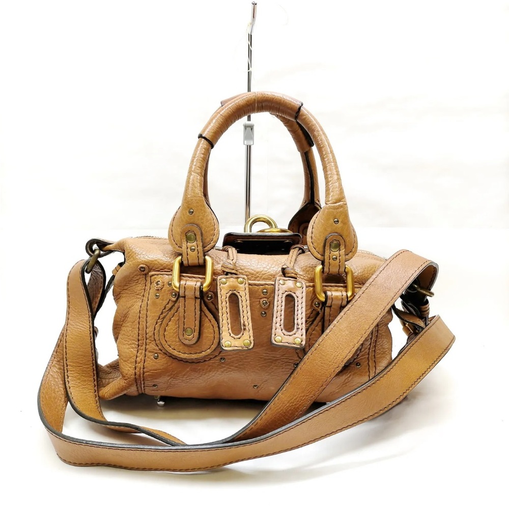 Chloe Hand Bag  Brown Leather